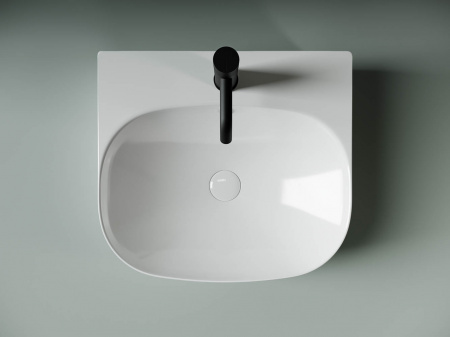 Фото раковина накладная ceramicanova element 49 см, цвет: белый cn5011