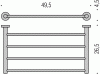 Фото полотенцедержатель colombo design plus w4987
