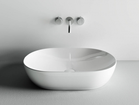 Фото раковина накладная ceramicanova element 60 см, цвет: белый cn5009