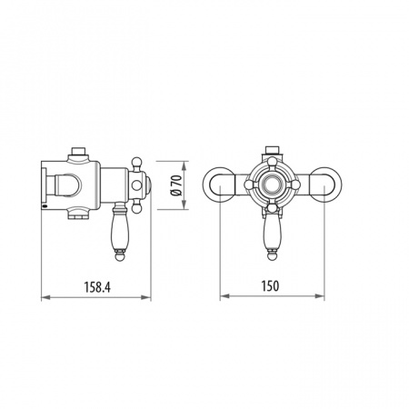 Фото термостатический смеситель для душа gattoni termostatici tsre940v0.i br