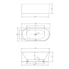 Фото акриловая ванна vincea 170x80 см vbt-402-1700l