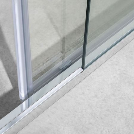 Фото душевая дверь vincea slim-u 110 см vds-2su110cl