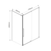 Фото душевой уголок vincea arno 130x80 см vsr-1a8013cl