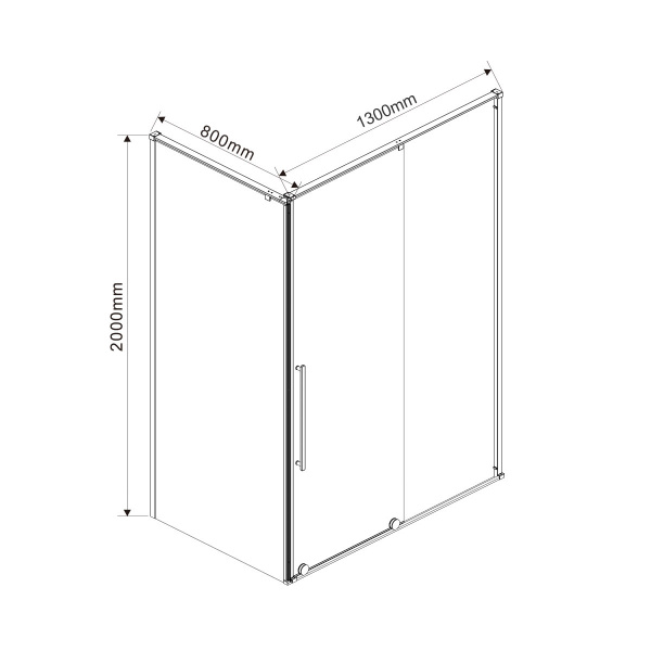 Фото душевой уголок vincea arno 130x80 см vsr-1a8013cl