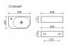 Фото раковина подвесная ceramicanova element 40.8 см, цвет: белый cn6066r