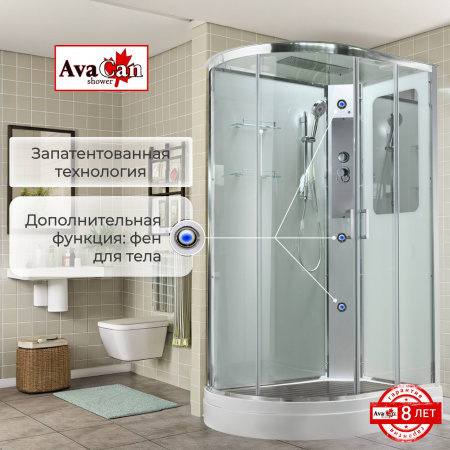 Фото душевая кабина avacan a2912r 120x90 см стандартная