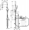Фото смеситель для кухонной мойки hansgrohe aqittura 76826670