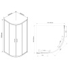 Фото душевой уголок vincea garda 90x90 см vsq-1g900cl
