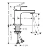 Фото смеситель для раковины hansgrohe vernis shape 71594000