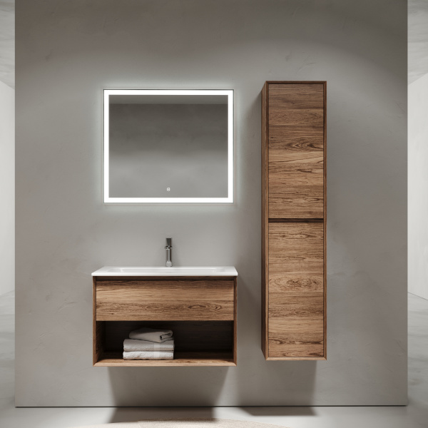 Фото тумба под раковину sancos marmi 2.0 80 см, цвет: дуб чарльстон mr2.080ech