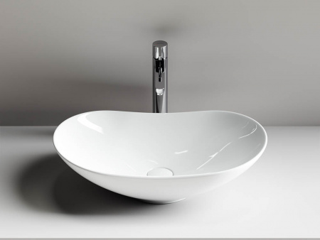Фото раковина накладная ceramicanova element 62 см, цвет: белый cn6015