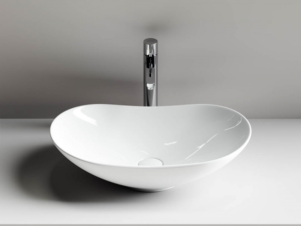 Фото раковина накладная ceramicanova element 62 см, цвет: белый cn6015