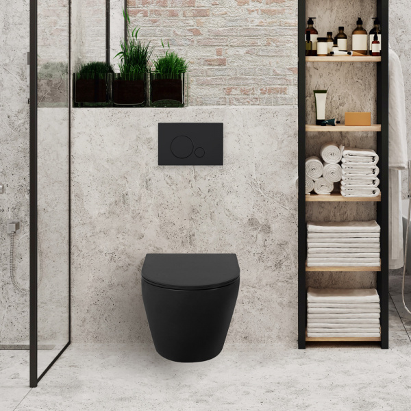 Фото унитаз подвесной belbagno colorato bb062chr-mb