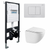 Унитаз с инсталляцией Abber Bequem AC1131TC-AC0105-AC0120MW