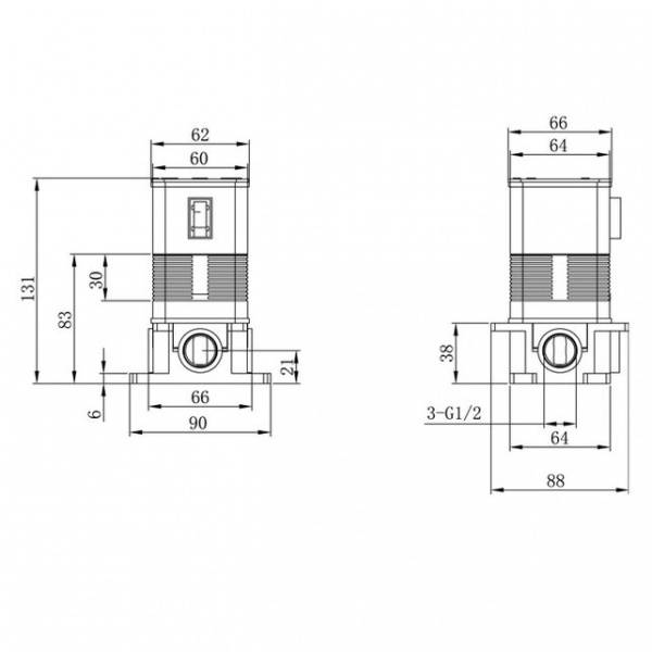 Фото смеситель для душа caprigo adria-uno 02-550-crm