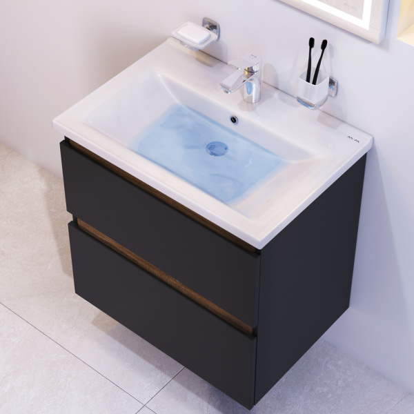 Фото тумба под раковину  am.pm x-joy black edition 65 см m85afhx0652bm