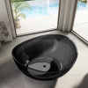 Фото ванна из полиэфирной смолы abber kristall at9705onyx 150x150 см