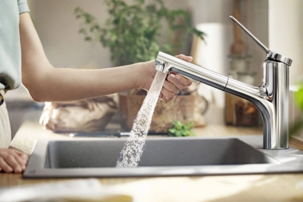 Фото смеситель для кухонной мойки hansgrohe zesis 74803000