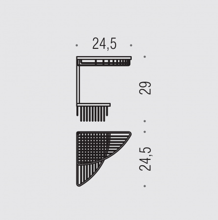 Фото полка-сетка подвесная colombo design complementi b9609
