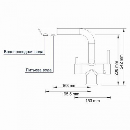 Фото смеситель для кухни wasserkraft a8037