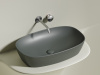 Фото раковина накладная ceramicanova element 60 см, цвет: антрацит cn6049mh