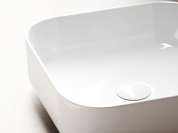 Фото раковина накладная ceramicanova element 38.5 см, цвет: белый cn6012