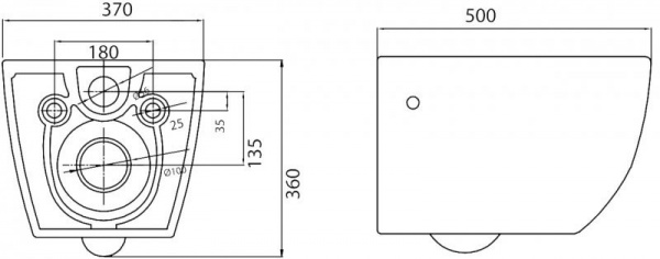 Фото унитаз подвесной belbagno sfera-r 50 см bb513ch
