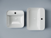 Фото раковина накладная ceramicanova element 39 см, цвет: белый cn5014