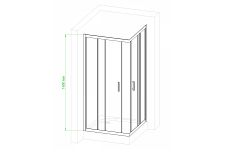 Фото душевое ограждение royal bath hpd rb9100hpd-c-bl 100x90 см