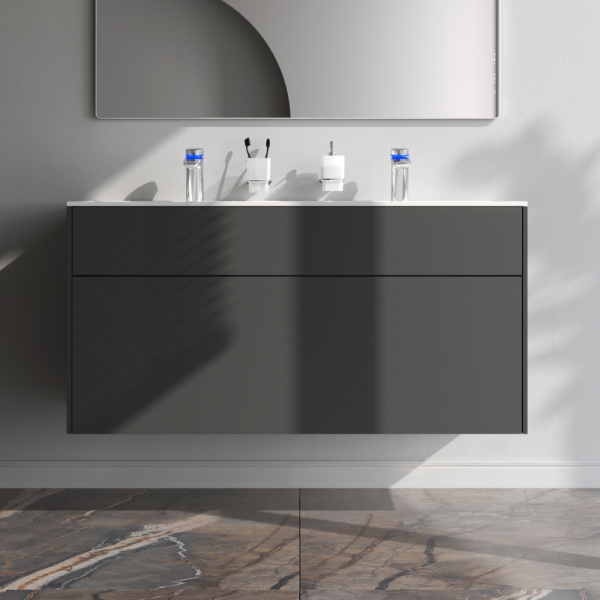 Фото тумба под раковину am.pm inspire v2.0  120 см цвет: графит m50afhx1203gm