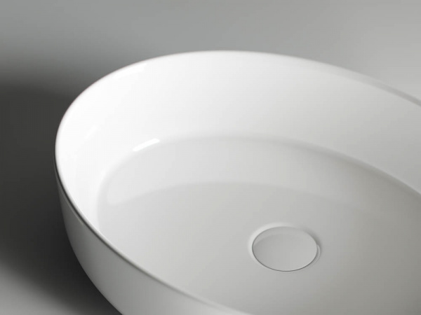 Фото раковина накладная ceramicanova element 55 см, цвет: белый cn5002
