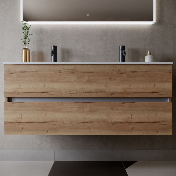 Фото тумба под раковину sancos urban 120 см, цвет: дуб галифакс натуральный ur120-2eg