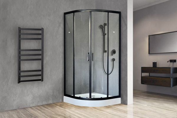 Фото душевое ограждение royal bath hk rb100hk-t-bl 100x100 см