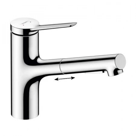 Фото смеситель для кухонной мойки hansgrohe zesis 74810000