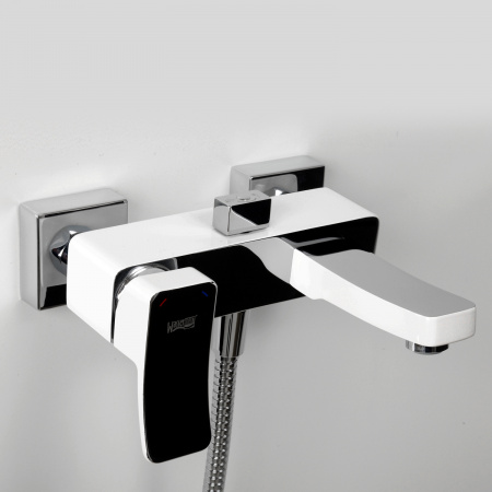 Фото смеситель для ванны wasserkraft aller 1060white 1061white
