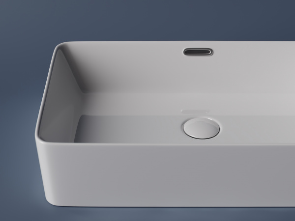 Фото раковина накладная ceramicanova element 60 см, цвет: белый cn5025