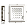 Фото поддон kerasan retro 100x100 см 134001
