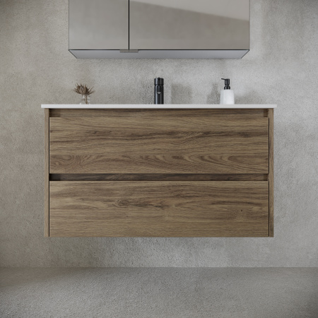 Фото тумба под раковину sancos libra 90 см, цвет: дуб чарльстон lb90ech