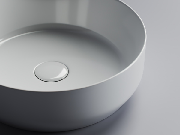 Фото раковина накладная ceramicanova element 39 см, цвет: белый cn6022