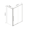 Фото душевой уголок vincea arno 120x100 см vsr-1a1012cl