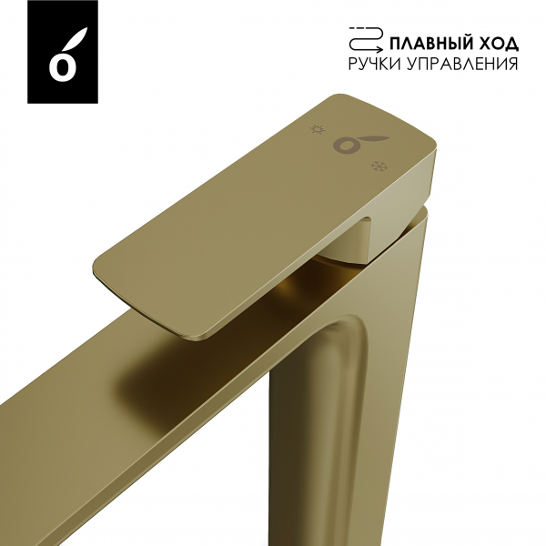 Фото смеситель для раковины oliveeka золото ol-239003-bg