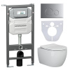 Унитаз с инсталляцией Сет 4 в 1 Ceramicanova CN3001_1001M_1000