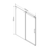 Фото душевое ограждение vincea como 100x140 см  vsr-1c1014cl