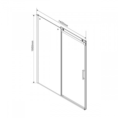 Фото душевое ограждение vincea como 100x140 см  vsr-1c1014cl