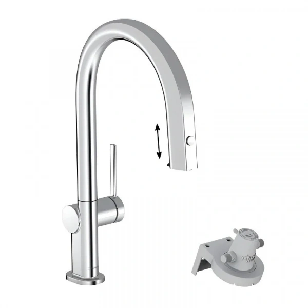 Фото смеситель для кухонной мойки hansgrohe aqittura 76803000