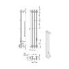 Фото электрический полотенцесушитель indigo style 3 pro 90/13 lspre90-13wmrt