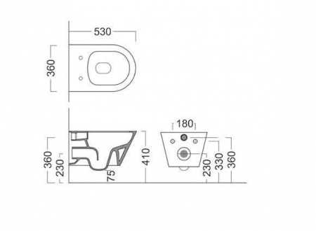 Фото унитаз подвесной kerama marazzi plaza plmr.wc.02
