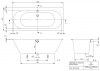 Фото акриловая ванна villeroy & boch oberon 2.0 170x75 см ubq170obr2dv-01