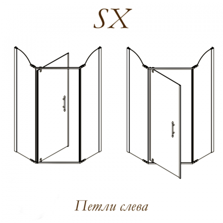 Фото душевое ограждение migliore diadema penta 100x100 см 24167