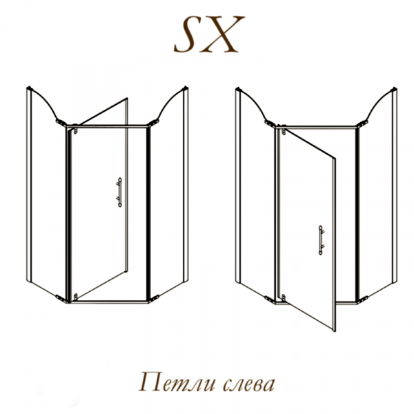 Фото душевое ограждение migliore diadema penta 100x100 см 24174